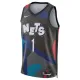 Camiseta Brooklyn Nets Mikal Bridges City Edition 2023-24 Negro Swingman para Hombre