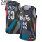 Camiseta Brooklyn Nets Nic Claxton City Edition 2023-24 Negro Swingman para Niño