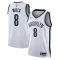 Camiseta Brooklyn Nets Patty Mills 8 Association Edition Blanco Swingman para Hombre