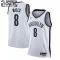Camiseta Brooklyn Nets Patty Mills 8 Association Edition Blanco Swingman para Niño