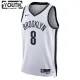 Camiseta Brooklyn Nets Patty Mills 8 Association Edition Blanco Swingman para Niño
