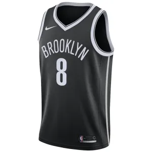 Camiseta Brooklyn Nets Patty Mills 8 Icon Edition Negro Swingman para Hombre