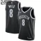 Camiseta Brooklyn Nets Patty Mills 8 Icon Edition Negro Swingman para Niño