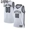Camiseta Brooklyn Nets Personalizada Association Edition Blanco Swingman para Niño