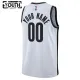 Camiseta Brooklyn Nets Personalizada Association Edition Blanco Swingman para Niño