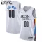 Camiseta Brooklyn Nets Personalizada City Edition 2022-23 Blanco Swingman para Niño