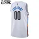 Camiseta Brooklyn Nets Personalizada City Edition 2022-23 Blanco Swingman para Niño