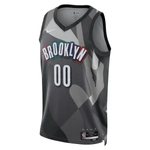 Camiseta Brooklyn Nets Personalizada City Edition 2024-25 Gris Swingman para Hombre