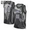 Camiseta Brooklyn Nets Personalizada City Edition 2024-25 Gris Swingman para Niño