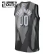Camiseta Brooklyn Nets Personalizada City Edition 2024-25 Gris Swingman para Niño