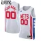 Camiseta Brooklyn Nets Personalizada Classic Edition 2022-23 Blanco Swingman para Niño