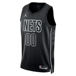 Camiseta Brooklyn Nets Personalizada Statement Edition Negro Swingman para Hombre