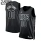 Camiseta Brooklyn Nets Personalizada Statement Edition Negro Swingman para Niño