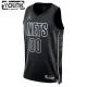 Camiseta Brooklyn Nets Personalizada Statement Edition Negro Swingman para Niño