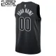 Camiseta Brooklyn Nets Personalizada Statement Edition Negro Swingman para Niño