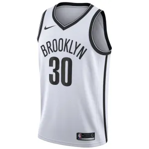 Camiseta Brooklyn Nets Seth Curry 30 Association Edition Blanco Swingman para Hombre