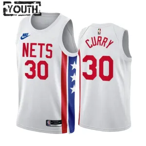 Camiseta Brooklyn Nets Seth Curry 30 Classic Edition 2022-23 Blanco Swingman para Niño