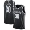 Camiseta Brooklyn Nets Seth Curry 30 Icon Edition Negro Swingman para Hombre