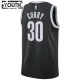 Camiseta Brooklyn Nets Seth Curry 30 Icon Edition Negro Swingman para Niño