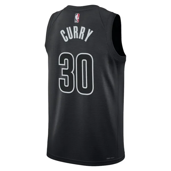 Camiseta Brooklyn Nets Seth Curry 30 Statement Edition Negro Swingman para Hombre