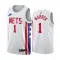 Camiseta Brooklyn Nets TJ Warren 1 Classic Edition 2022-23 Blanco Swingman para Hombre