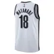 Camiseta Brooklyn Nets Yuta Watanabe 18 Association Edition Blanco Swingman para Hombre