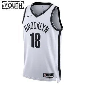 Camiseta Brooklyn Nets Yuta Watanabe 18 Association Edition Blanco Swingman para Niño