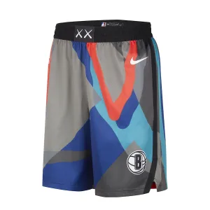 Pantalones Brooklyn Nets City Edition 2023-24 Negro Swingman para Hombre