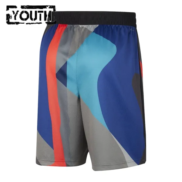 Pantalones Brooklyn Nets City Edition 2023-24 Negro Swingman para Niño