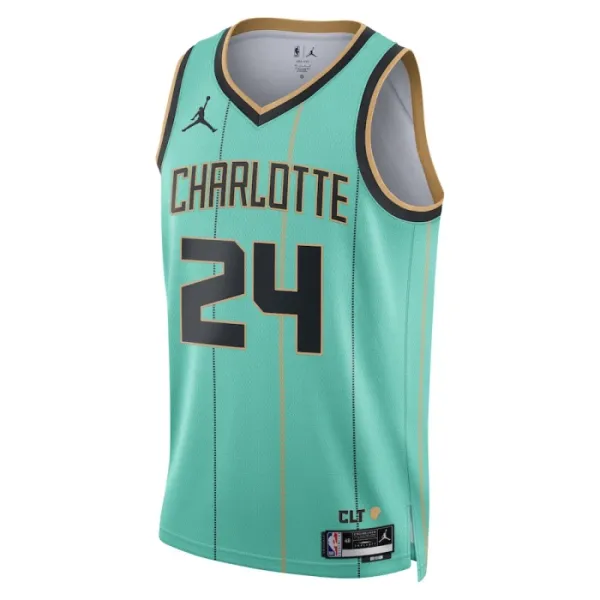 Camiseta Charlotte Hornets Brandon Miller City Edition 2024-25 Swingman para Hombre