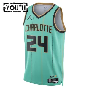 Camiseta Charlotte Hornets Brandon Miller City Edition 2024-25 Swingman para Niño