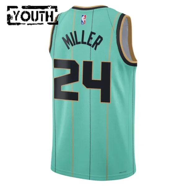 Camiseta Charlotte Hornets Brandon Miller City Edition 2024-25 Swingman para Niño