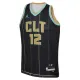 Camiseta Charlotte Hornets Kelly Oubre JR 12 City Edition 2022-23 Negro Swingman para Hombre