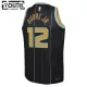 Camiseta Charlotte Hornets Kelly Oubre JR 12 City Edition 2022-23 Negro Swingman para Niño