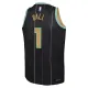 Camiseta Charlotte Hornets Lamelo Ball 1 City Edition 2022-23 Negro Swingman para Hombre
