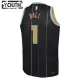 Camiseta Charlotte Hornets Lamelo Ball 1 City Edition 2022-23 Negro Swingman para Niño