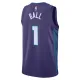 Camiseta Charlotte Hornets Lamelo Ball 1 Statement Edition Púrpura Swingman para Hombre