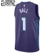 Camiseta Charlotte Hornets Lamelo Ball 1 Statement Edition Púrpura Swingman para Niño