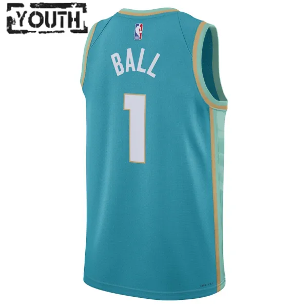 Camiseta Charlotte Hornets LaMelo Ball City Edition 2023-24 Swingman para Niño