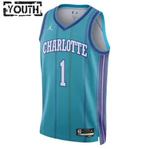 Camiseta Charlotte Hornets LaMelo Ball Classic Edition 2023-24 Swingman para Niño