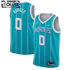 Camiseta Charlotte Hornets Miles Bridges 0 Icon Edition Swingman para Niño