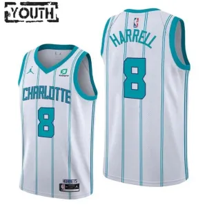 Camiseta Charlotte Hornets Montrezl Harrell 8 Association Edition Blanco Swingman para Niño