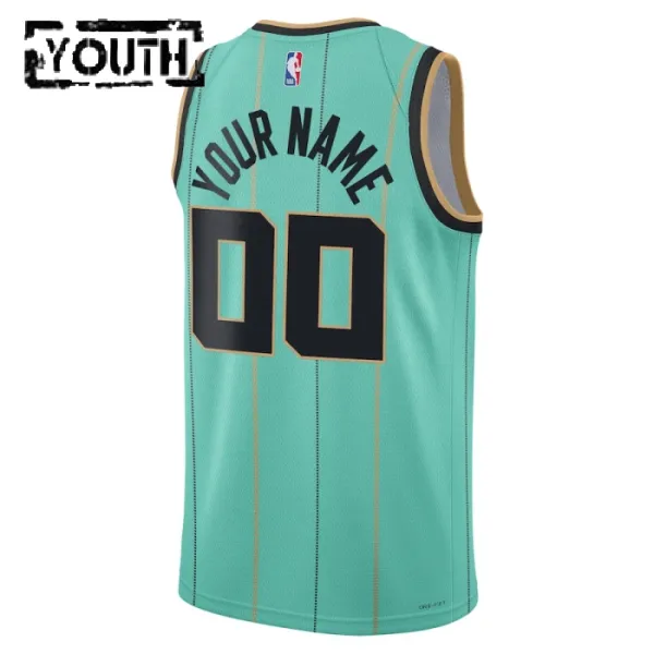 Camiseta Charlotte Hornets Personalizada City Edition 2024-25 Swingman para Niño