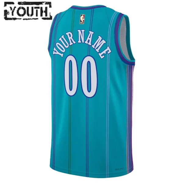 Camiseta Charlotte Hornets Personalizada Classic Edition 2023-24 Swingman para Niño