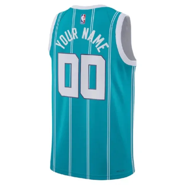 Camiseta Charlotte Hornets Personalizada Icon Edition Swingman para Hombre