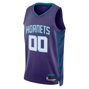 Camiseta Charlotte Hornets Personalizada Statement Edition Púrpura Swingman para Hombre