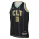 Camiseta Charlotte Hornets Terry Rozier III 3 City Edition 2022-23 Negro Swingman para Hombre