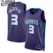 Camiseta Charlotte Hornets Terry Rozier III 3 Statement Edition Púrpura Swingman para Niño