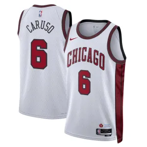 Camiseta Chicago Bulls Alex Caruso 6 City Edition 2022-23 Blanco Swingman para Hombre