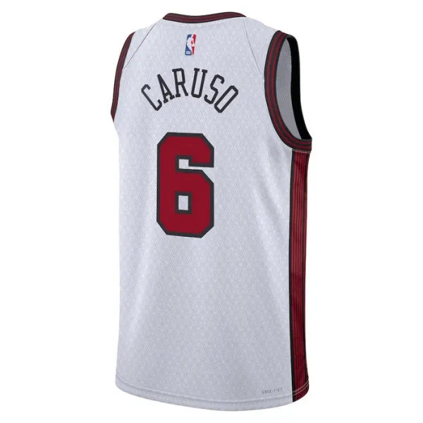 Camiseta Chicago Bulls Alex Caruso 6 City Edition 2022-23 Blanco Swingman para Hombre